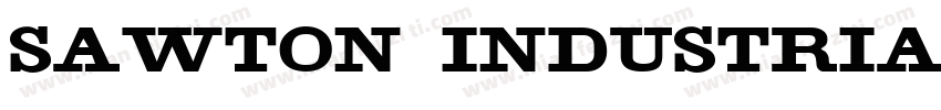 Sawton Industrial Regular字体转换
